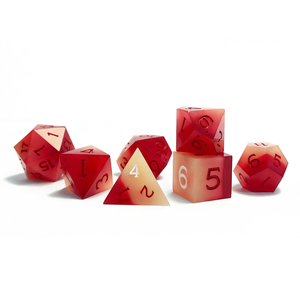 D & D RPG drago e drago gioco di ruolo gioco da tavolo rosa e rosso poliedrico resina dadi Set - Product Image 4