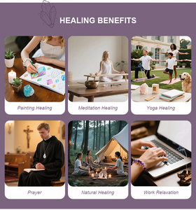 <span class=keywords><strong>Chakra</strong></span> Pha Lê Thạch Anh Tím Cụm <span class=keywords><strong>Set</strong></span> Thư Giãn Thiền Đá Hộp Reiki Đá Khoáng Thiết Lập Cho Chữa Bệnh Khác Pha Lê Thủ Công Mỹ Nghệ - Product Image 5