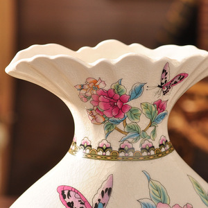 Jarrón de Estilo Europeo para Flores Artificiales, Jarrón de Porcelana y Cerámica Azul y Blanco, Jarrón de Flores Creativo Hecho a Mano para Decoración del Hogar - Product Image 5