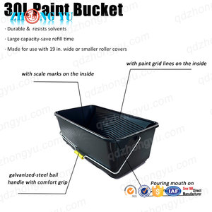 High Quality Eco-Friendly PP 30L Vehicle Cleaning <strong>Bucket</strong> Comfort Grip Handle for Graduation Painting Decorating <strong>Plastering</strong> Tools - Product Image 5