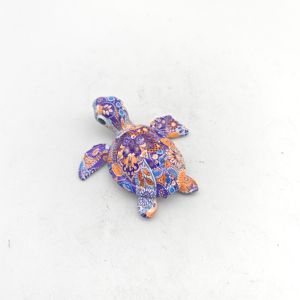 Statua di Tartaruga per Interni ed Esterni, Colorata e Carina, Senza Necessità di Montaggio, Elegante in Resina Poliestere con Stampa a Trasferimento d'Acqua - Product Image 3