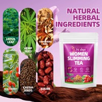 Thé minceur en gros pour femmes, 14 jours, sachets de thé amincissant, brûleur de graisse pour ventre plat, thé aux herbes naturel pour la perte de poids, thé détoxifiant avec stimulation du métabolisme