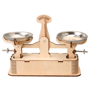 OKYN-G6504 Kit de Materiales para Experimentos Científicos, Modelo de Balanza de Madera para Armar, Manualidades - Product Image 3