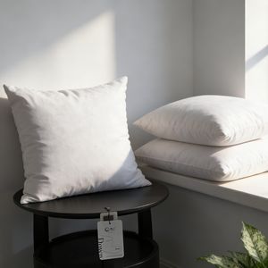 <span class=keywords><strong>Coussin</strong></span> décoratif luxueux en coton moelleux avec rembourrage en plumes de canard, anti-bactérien et anti-statique, <span class=keywords><strong>50x50</strong></span>, blanc, carré - Product Image 6