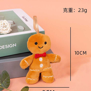 Hot Selling Squishy Christmas Cookie Man Pendant Cartoon Plush Toys Stuffed Animal Toys <b>Claw</b> <b>Machine</b> Toys for <b>Kids</b> Party Bag - Product Image 1