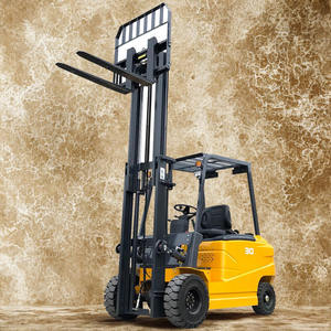 Battery operated forklift with high lift mast for industrial warehouse <b>material</b> <b>handling</b> solution - Product Image 2