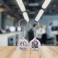 Porte-clés portable en PVC avec puce NFC RFID pour paiement, contrôle d'accès, usage hôtelier, étanche, anti-contrefaçon, vente au détail