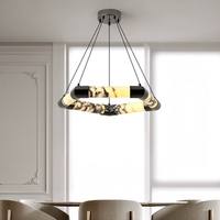 Lustre en marbre Bulgari pour salle à manger, lampe de design italien de luxe pour salon, hall et nouvelle table à manger.