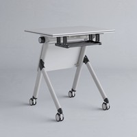 Ensemble table et chaises pliantes pour formation, table de conférence mobile, bureau pliant, chaise de bureau, table de réunion pour salle de conférence