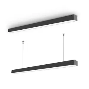 3CCT Selectable LED Tube Light Black Finish LED Strip Light Ceiling Light For Indoor Garage Office