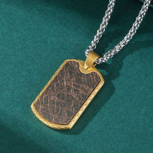 <span class=keywords><strong>Collar</strong></span> con colgante de perro de tejido Industrial Alin, colgante de acero inoxidable, cadena de cuerda, <span class=keywords><strong>collar</strong></span> para hombre, joyería - Product Image 2