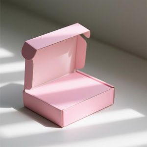 Boîtes en papier à <span class=keywords><strong>tiroir</strong></span> en herbe de raphia rose Boîtes en carton rigides à impression coulissante Boîtes cadeaux d'emballage avec poignée - Product Image 3