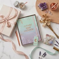 Carnet de notes en tissu spirale personnalisé avec logo, couverture rigide en PP, dorure à chaud, élastique et étiquette cadeau – Vente en gros