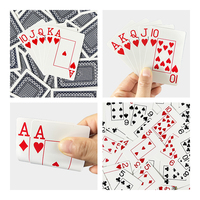 Carte à jouer en pvc bon marché carte de papier carte de poker d'usine