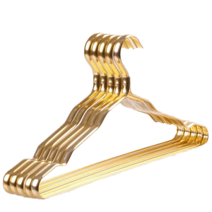 Appendiabiti di lusso in alluminio metallo rosa oro appendiabiti per uso domestico Non antiscivolo giacca appendiabiti a buon mercato - Product Image 1