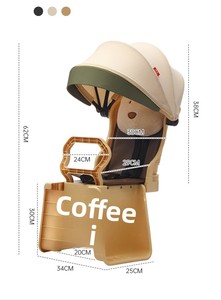 Siège de vélo pour enfant monté à l'arrière avec auvent pare-soleil d'été, siège arrière de sécurité pour bébé et tout-petit pour <span class=keywords><strong>VTT</strong></span> et vélo de route, siège de vélo - Product Image 3
