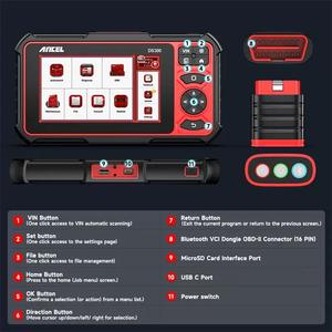 एरियल डी. 300 2025 उपकरण ने ईकू कोडिंग और सक्रिय परीक्षण के साथ कार ट्रक मोटरसाइकिल नैदानिक के लिए सभी सिस्टम ओब्ड2 स्कैनर ds300 - Product Image 3
