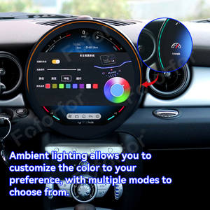 Autoradio <span class=keywords><strong>GPS</strong></span> tactile Android 15 de 11,8 pouces Foforfor Qualcomm pour <span class=keywords><strong>MINI</strong></span> <span class=keywords><strong>Cooper</strong></span> R56 2007-2010 avec éclairage d'ambiance - Product Image 4