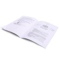 Manuel d'instructions de publication professionnelle personnalisée Dépliant de promotion Livret de catalogue pliant Brochure Service d'impression de menus