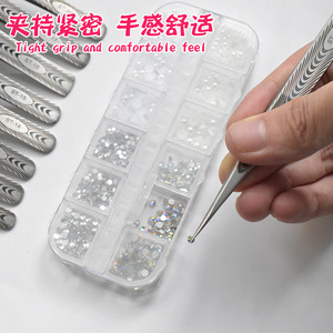Stainless Steel Eyelash Tweezers Precision Pointed Tip For Home Use 10-17 Models - Product Image 3
