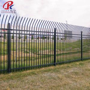 Nouvelle clôture de sécurité extérieure avec panneaux tubulaires en fer et aluminium <span class=keywords><strong>pour</strong></span> maison et jardin, portails d'allée en acier à cadre plastique - Product Image 1