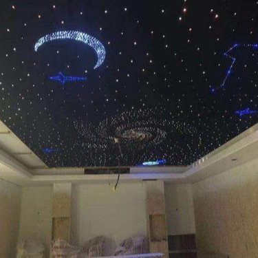 Wholesale Interior Decor Modern False 3D Ceiling Designs Acoustic Panel Fiber Optic Star