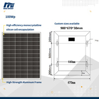 Panneau solaire monocristallin personnalisable MAG LXM100, haute efficacité (>20%), excellente performance en basse lumière, 100Wp, noir, haute performance