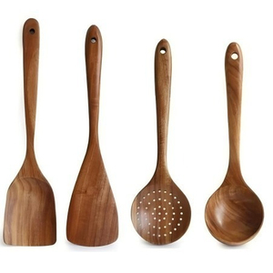 Espátula <span class=keywords><strong>de</strong></span> Madera <span class=keywords><strong>de</strong></span> Acacia, Espátula para Ollas, Cuchara para Sopa, Juego <span class=keywords><strong>de</strong></span> Utensilios <span class=keywords><strong>de</strong></span> Cocina <span class=keywords><strong>de</strong></span> 9 Piezas Hecho <span class=keywords><strong>de</strong></span> Madera, Apto para Lavavajillas - Product Image 3