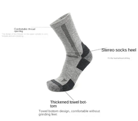 Chaussettes personnalisées en laine mérinos Chaussettes à séchage rapide Chaussettes de compression pour la randonnée sportive et le ski en plein air