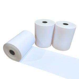 Rollos de Etiquetas Adhesivas Impermeables Reciclables de Fábrica OEM con Impresión Personalizada 80x80 para Supermercado - Marca Personalizada 100% Pulpa de Madera - Product Image 3