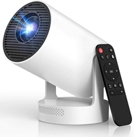 Projecteur intelligent portable HY300Pro+ 170 ANSI Lumens, résolution native 720P, décodage vidéo 4K, écran 110 pouces, Android 14, correction automatique du trapèze