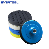 EVERTOOL Lot de 5 tampons de polissage pour surfaces de peinture de carrosserie automobile, préparation pour cire, scellant ou revêtement céramique