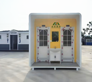 Baño Público Portátil Moderno y Ecológico de Acero de Primera Calidad, Inodoro Móvil para Exteriores de Bajo Precio para Apartamentos - Product Image 1