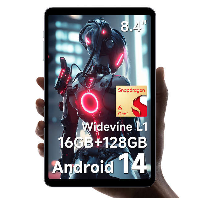 Alldocube IPlay60 Mini Turbo 8.4inch Tablet Android14 System 6Gen1 8+8GB Virtual RAM+128GB ROM Widevine L1 4K Video Decoding
