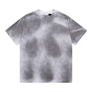Marca de lujo diseño maestro personalizado Algodón puro alto peso marca camiseta verano manga corta Unisex
