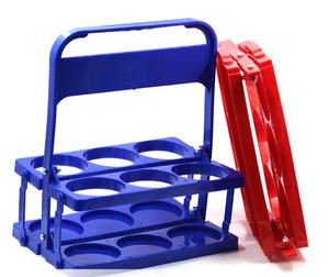 Porte-bouteilles pliable en plastique pour 6 bouteilles, panier à bière, porte-bouteilles pour bar - Product Image 4