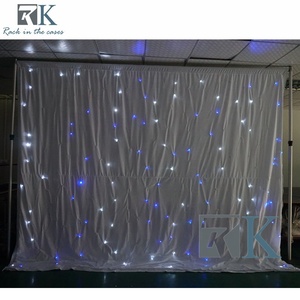 ผ้าม่านฉากหลัง LED แบบ DMX512 สำหรับควบคุมแสงเวที ผ้าม่านดาว LED สำหรับงานดีเจ งานแต่งงาน และงานแสดงต่างๆ - Product Image 6