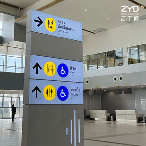 Kayıp ve bulunan ofis ve polis istasyonu konumu için profesyonel OEM hizmeti yön işaretleri havaalanı tabela sistemi - Product Image 5