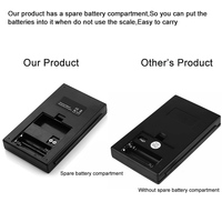Balance de précision pour bijoux J&R 0,01 g, batterie de rechange, couvercle rabattable, écran LCD rétroéclairé, balance numérique de poche portable