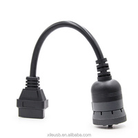 Cable de Diagnóstico para Escáner de Camiones OBD2 de 16 Pines Hembra a 9 Pines Macho para J1939