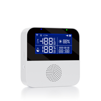 Capteur de température et d'humidité Tuya ABS 2.4G WiFi GSM avec écran 2.9 pouces, alarme SMS/appel, thermomètre intelligent pour la maison, contrôle à distance via application