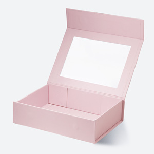 Factory Direct Sales Rigid <b>Magnetic</b> Closure Gift <b>Box</b> with Window and Embossing for Holiday Gifts - Product Image 3