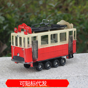 รถบัสสไตล์อังกฤษย้อนยุค โมเดลรถเหล็ก งานฝีมือ ขนาด 1:76 ของตกแต่งโต๊ะทำงาน ของตกแต่งบ้าน ของเล่นสำหรับทุกเพศ - Product Image 5