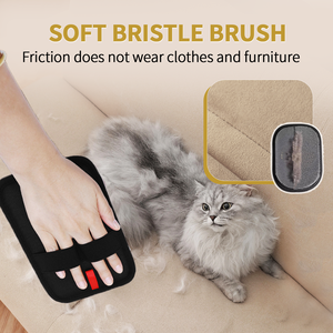 Logo personalizzato per rimozione peli di cane per animali domestici spazzola per guanti in schiuma facile pulizia portatile lunga spazzola per peli di gatto - Product Image 5