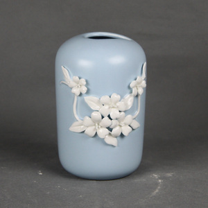 <span class=keywords><strong>Rosa</strong></span> <span class=keywords><strong>Vaso</strong></span> Floreale 3D Fiori Fioriera Bianco Piccolo <span class=keywords><strong>Vaso</strong></span> di Ceramica - Product Image 1