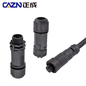 E7 防水 IP67 メス/オスコネクタ 2-19 ピンねじ込み式カップリング航空コネクタプラグ 125V/60V - Product Image 1