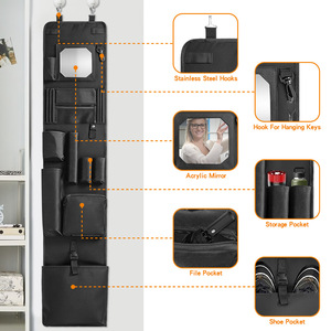 <b>Hanging</b> <b>Storage</b> Bag 33x15x85cm Oxford Fabric Multifunctional Organizer For Behind Door <b>Wall</b> Use - Product Image 2
