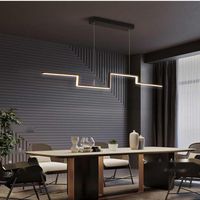 Lustre moderne en aluminium certifié LED Art Déco pour salle de bain, salon, salle à manger, luminaire suspendu créatif, CRI élevé 90