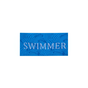 Serviette de plage HDJ 80x160cm à rayures zébrées, accessoire de maillot de bain d'été - Product Image 1