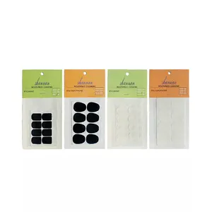 Wholesale 0.3/0.5/0.8mm Thickness Transparent & Black Silicone Saxophone Pads Mouthpiece Cushions Patches Pad